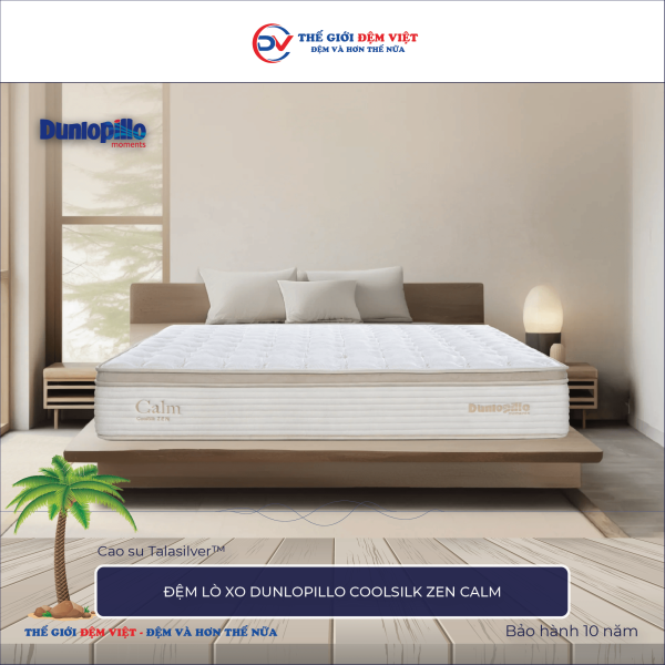 Đệm lò xo Dunlopillo CoolSilk ZEN Calm